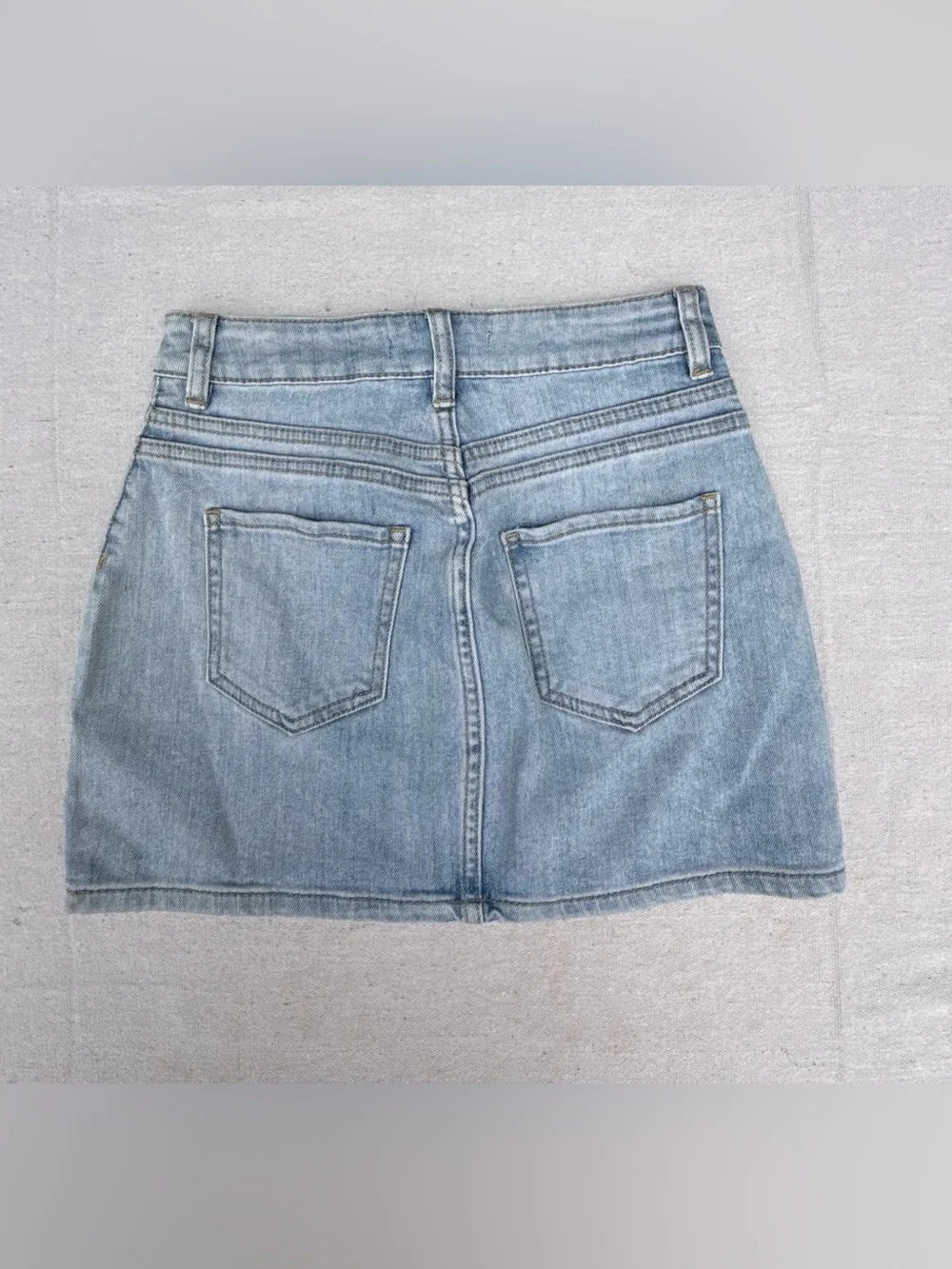 PacSun Light Blue Denim Mini Skirt